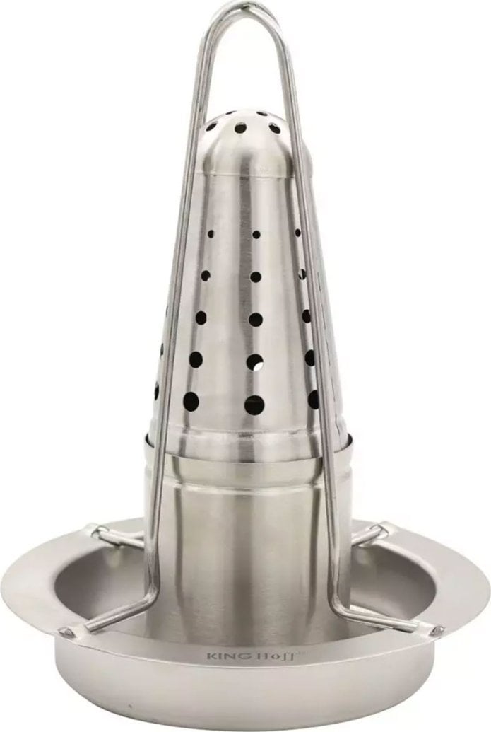 KingHoff STOJAK DO PIECZENIA KURCZAKA Z OCIEKACZEM I AROMATYZEREM KINGHOFF KH-1880