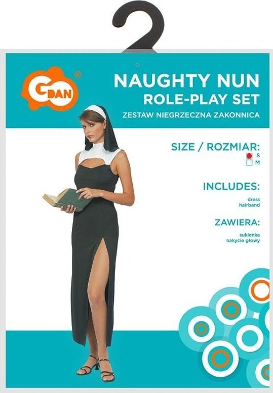 Strój dla dorosłych Niegrzeczna Zakonnica rozm. S