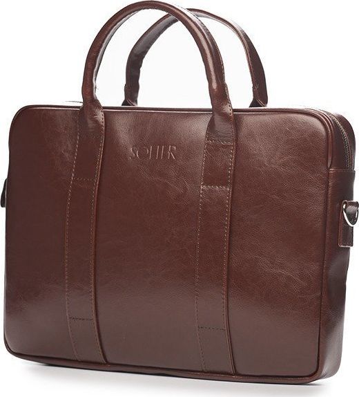Solier Skórzana męska torba na laptopa Solier SL20 EDYNBURG