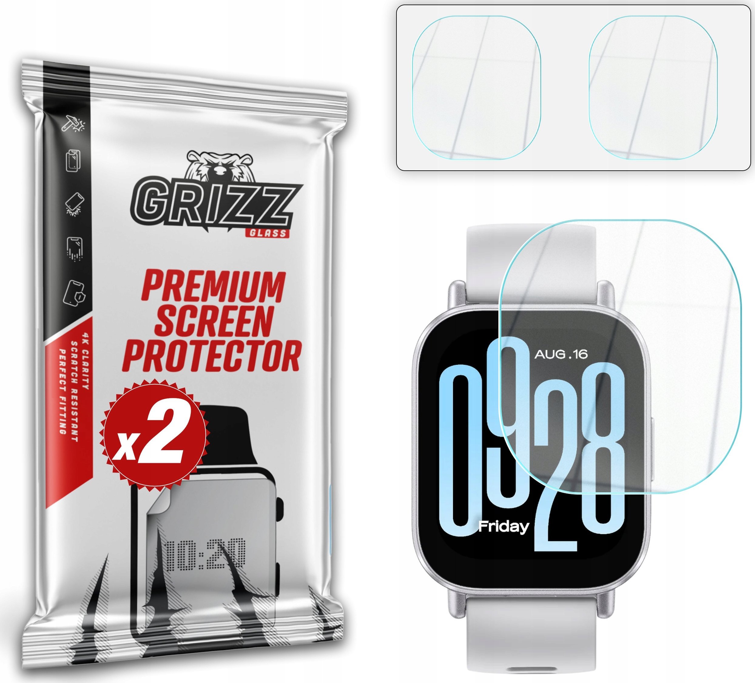 GrizzGlass Szkło hybrydowe GrizzGlass HybridGlass do Xiaomi Redmi Watch 5 Active