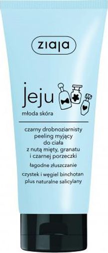 Ziaja Jeju Czarny drobnoziarnisty peeling myjący do ciała 200ml