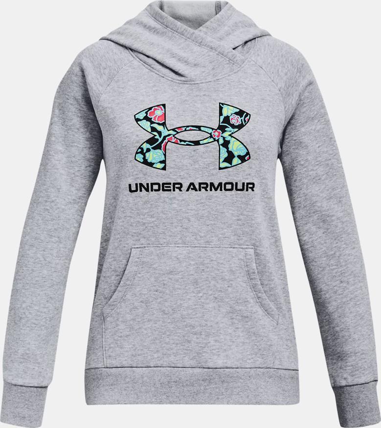 Under Armour Bluza UA Girl's Rival Logo Hoodie 1366399 035 1366399 035 szary XL