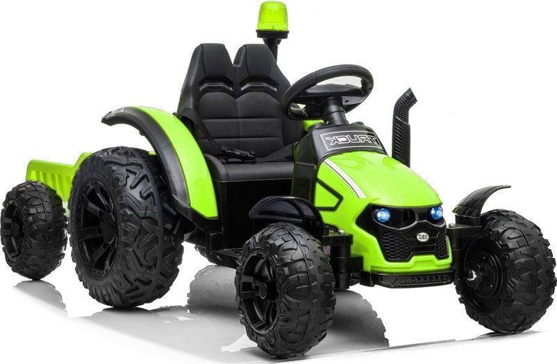 Lean Cars Traktor na akumulator z Przyczepą HZB-200 Zielony