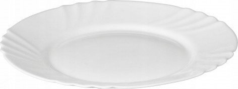 Galicja Talerz płytki okrągły biały 25 cm Bianco