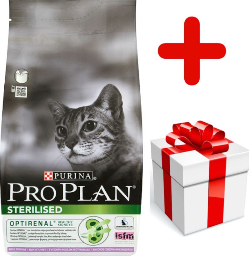 Purina PURINA Pro Plan Cat Sterilised Turkey 10kg + niespodzianka dla kota GRATIS!