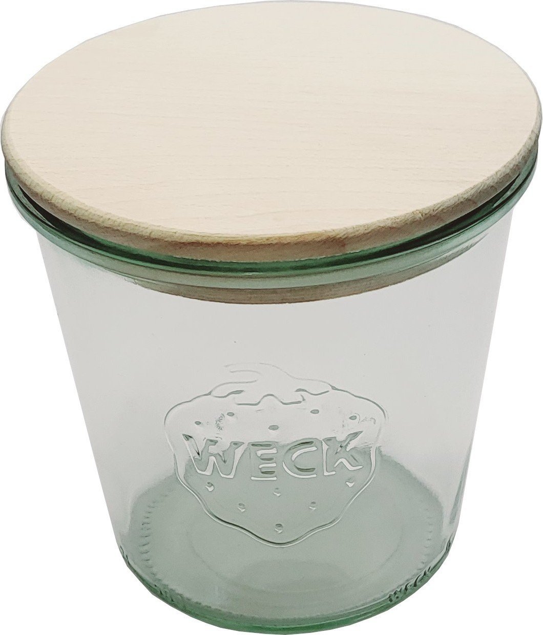 Wamar-Sosenka Zestaw Słoików WECK Pojemność 160 ml średnica 60mm 6 sztuk + Drewniane wieka