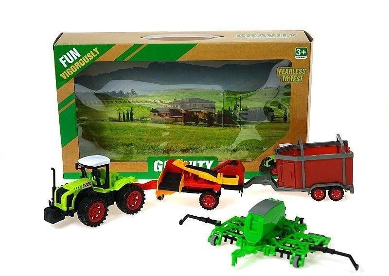 Traktor z maszynami rolniczymi napęd na kolo EDUKAMP