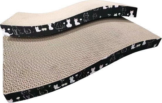 Kartonowy drapak dla kota fala