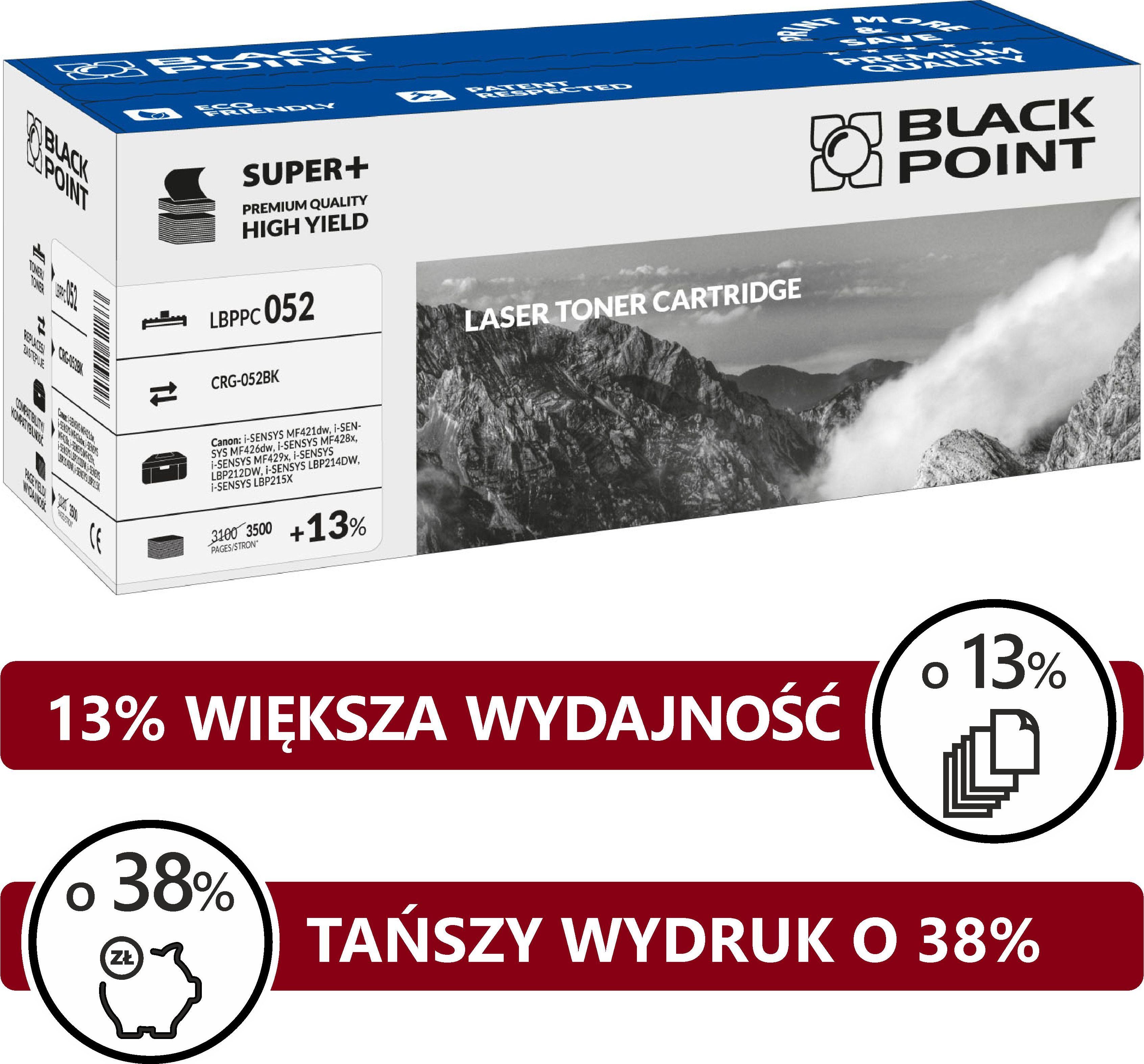 Toner Black Point LBPPC052 Black Zamiennik CRG-052BK (BLC052BCBW)