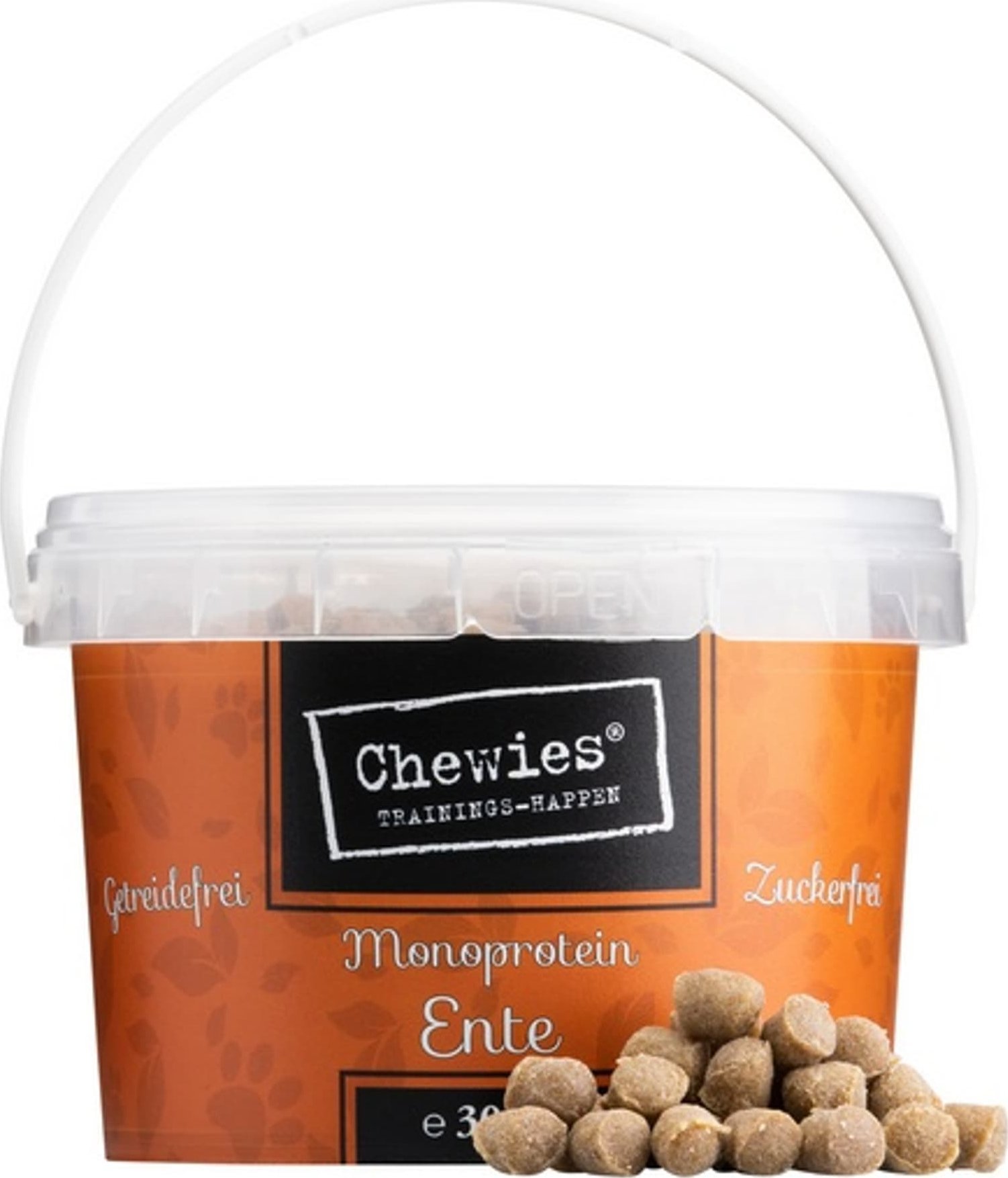 Chewies Chewies Trainings-Happen Kaczka monobiałkowe, bezzbożowe wiaderko 300g