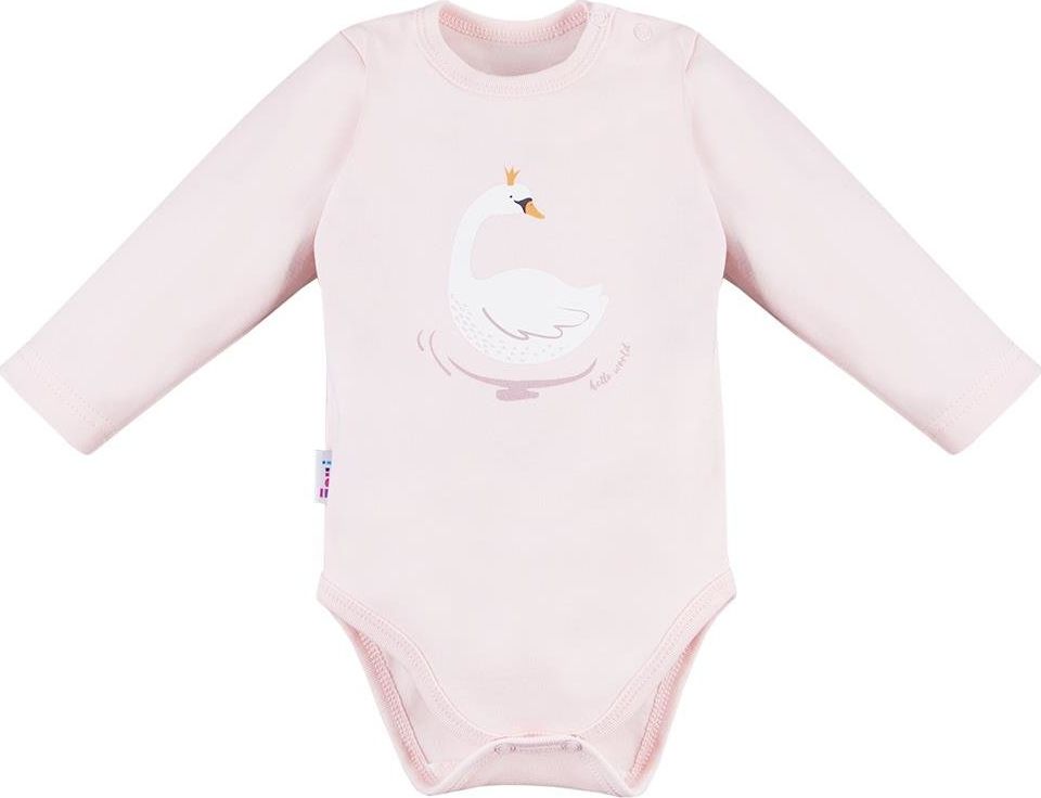 Ewa Klucze Body niemowlęce jasny róż długi rękaw Swan Ewa Klucze 80