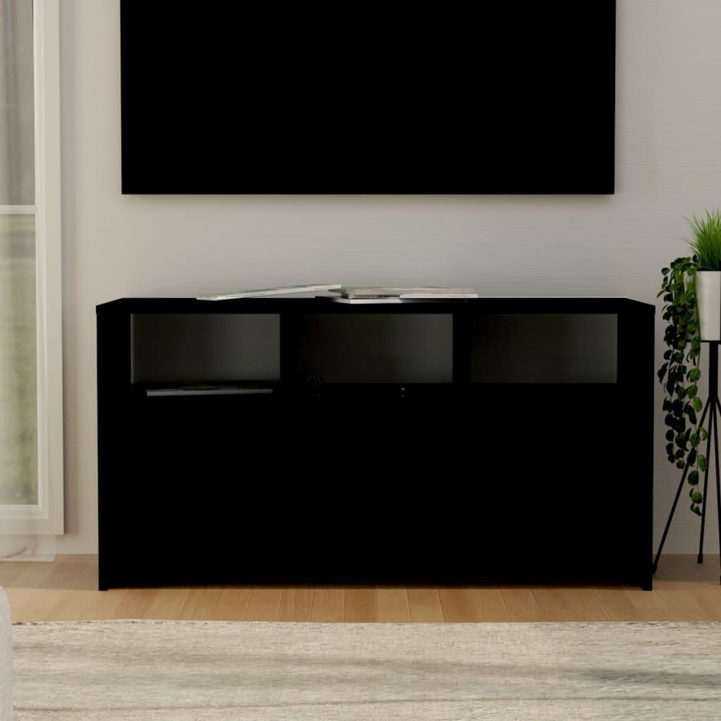 vidaXL vidaXL Szafka pod TV, czarna, 102x37,5x52,5 cm, płyta wiórowa