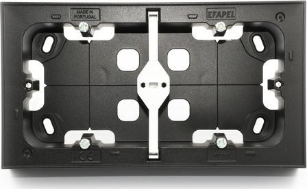 Efapel EFAPEL PUSZKA NATYNKOWA PODWÓJNA CZARNA 10994 APM