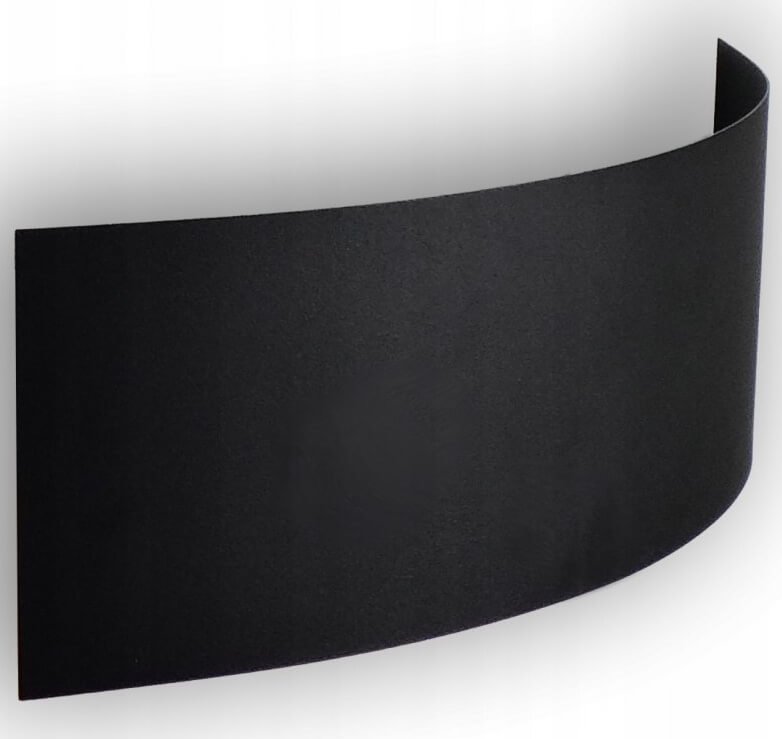 Kinkiet Temar Czarny kinkiet półokrągły 137623621511 LED 12W do przedpokoju