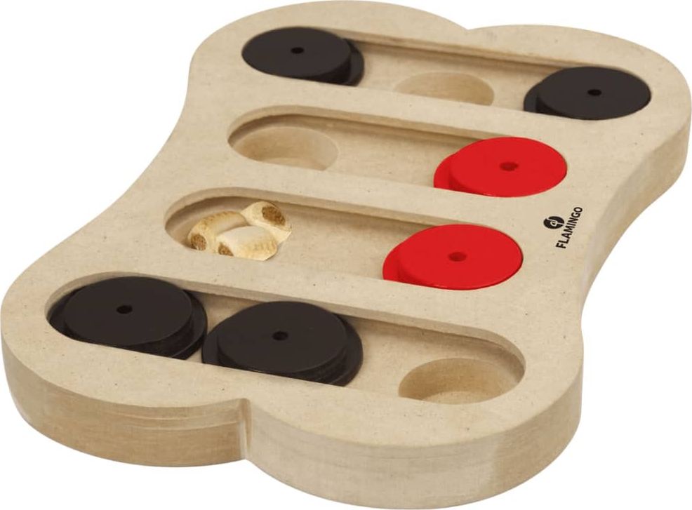 Flamingo FLAMINGO Zabawka edukacyjna dla psa Apollo, 30x20 cm, drewniana