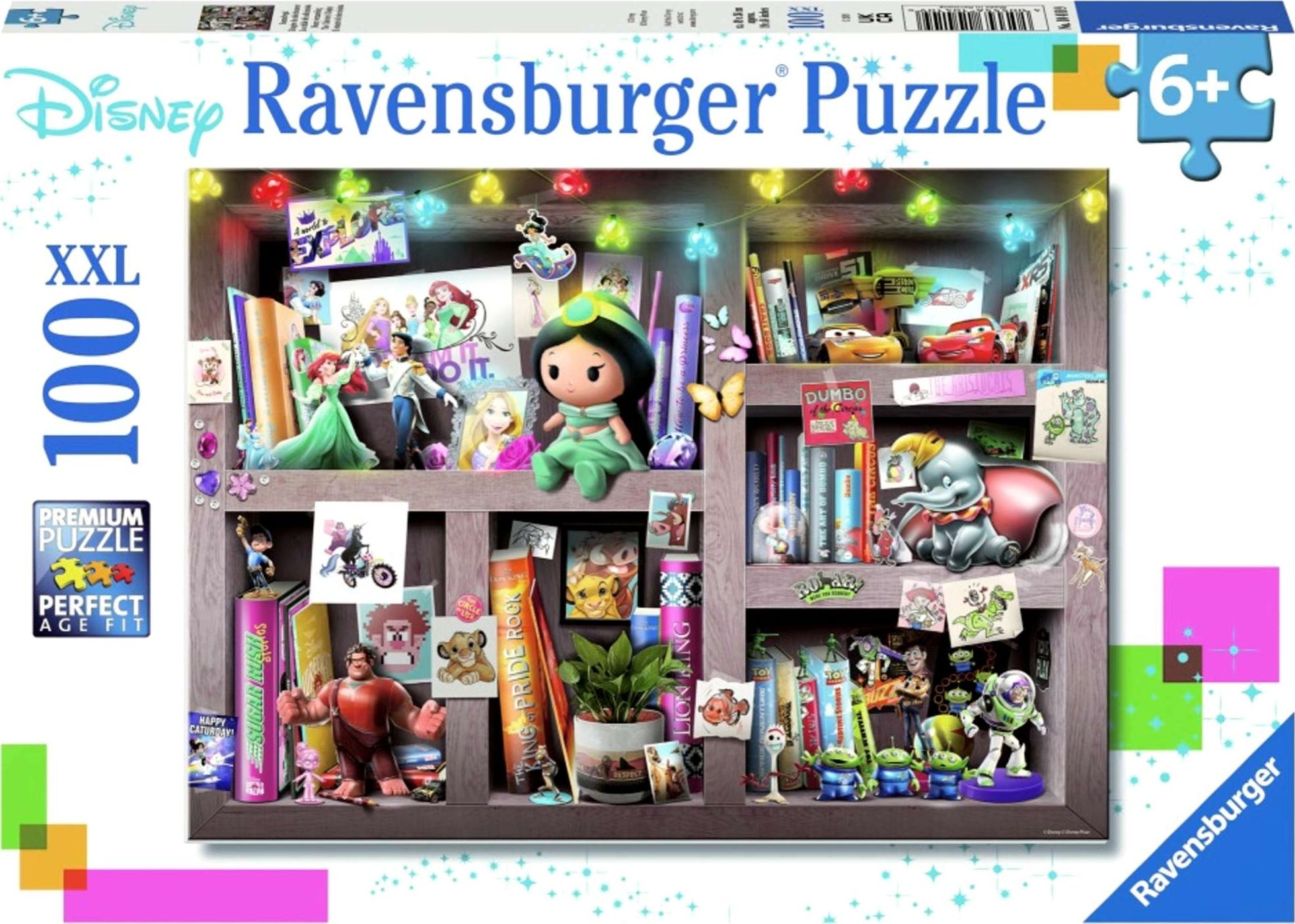 Ravensburger Puzzle 100 Disney bohaterowie XXL