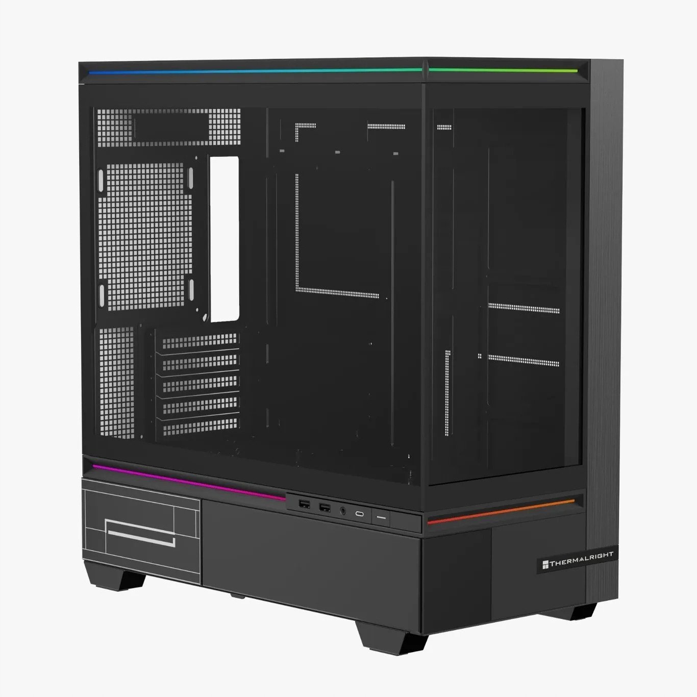 Thermalright TL-M10 (Juodas) Kompiuterio Korpusas