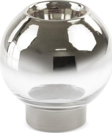 Eurofirany ŚWIĄTECZNE SZKŁO DEKORACYJNE ZOJA (FI) 15X15 CM SREBRNY