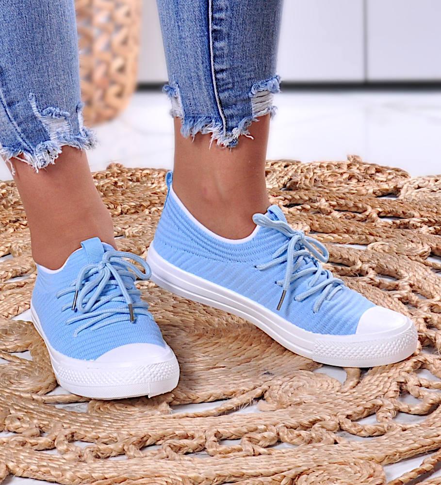 Niebieskie trampki damskie /G7-2 10902 W193/ 37