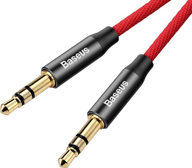 Kabel Baseus Jack 3.5mm - Jack 3.5mm 1m czerwony (27891-uniw)