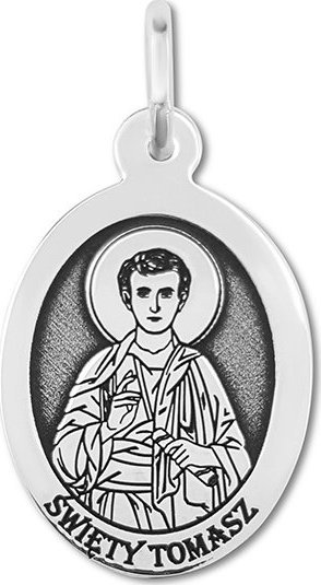WĘC - Twój Jubiler Medalik srebrny z wizerunkiem Św. Tomasza