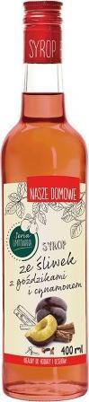 Premium Rosa Syrop ze śliwek z goździkami i cynamonem 400 ml