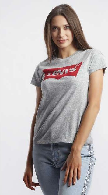 Levi`s Koszulka damska The Perfect Graphic Tee Better Batwing Smokestack Heather r. S