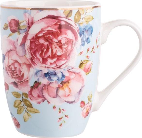 Lumarko Kubek Ze Złotą Łyżeczką Nbc 300 ML Błękitny Color Box!