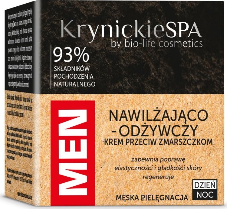 Krynickie Spa Krynickie SPA MEN Krem przeciwzmarszczkowy na dzień i na noc 50 ml