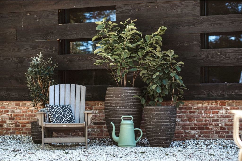 Capi Capi Elegancka, niska donica Nature Row, 46x58, oliwkowa