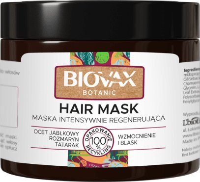 BIOVAX BIOVAX Botanic Maska Intensywnie Regenerująca 250 ml