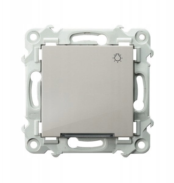 Ospel Łącznik zwierny z białym podświetleniem w kolorze kaszmirowego beżu ŁP-5ZS/m/83