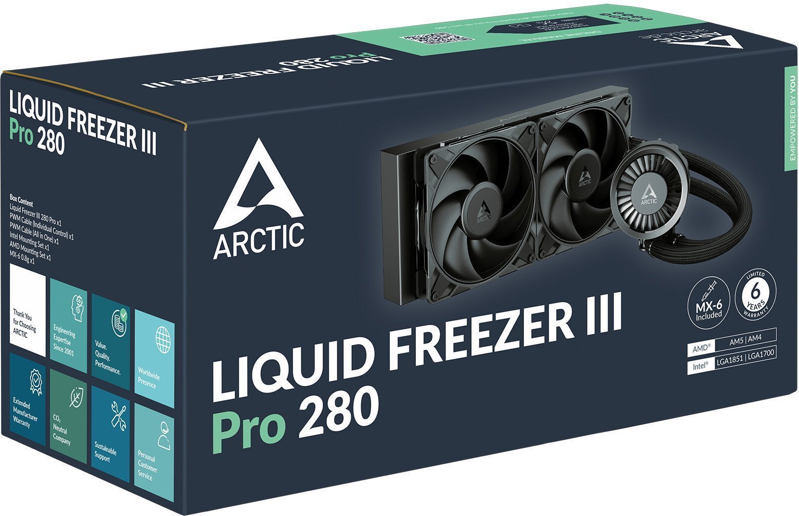 Chłodzenie wodne Arctic Chłodzenie wodne Arctic Liquid Freezer III Pro 280 (ACFRE00179A) + Butelka Termiczna