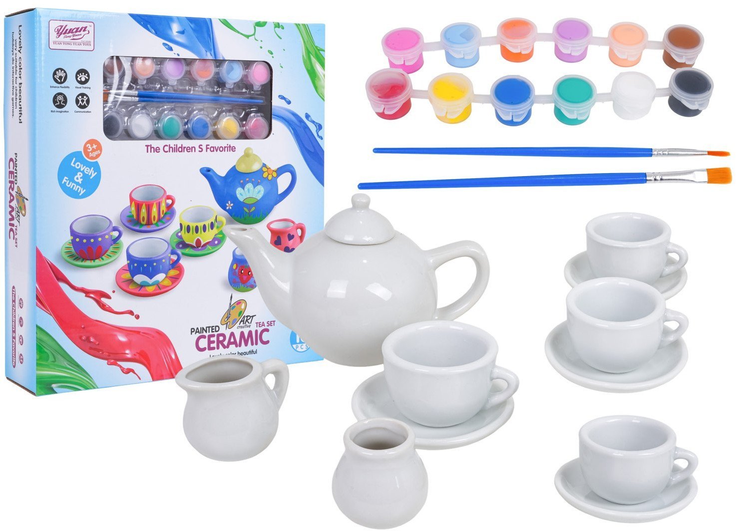 Ceramiczny Herbaciany Zestaw do Malowania