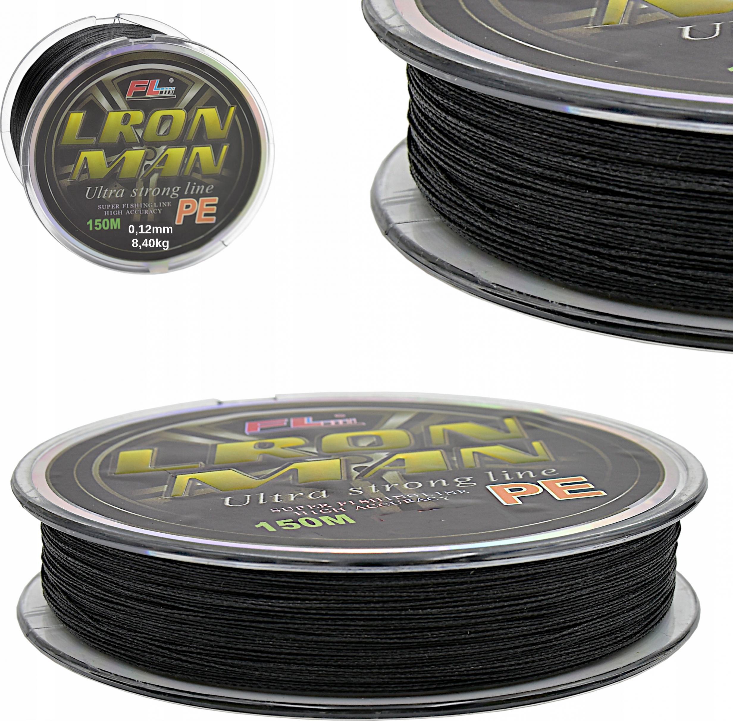 FL PLECIONKA WĘDKARSKA LRON MAN PE 150m /0,12mm/8,4kg