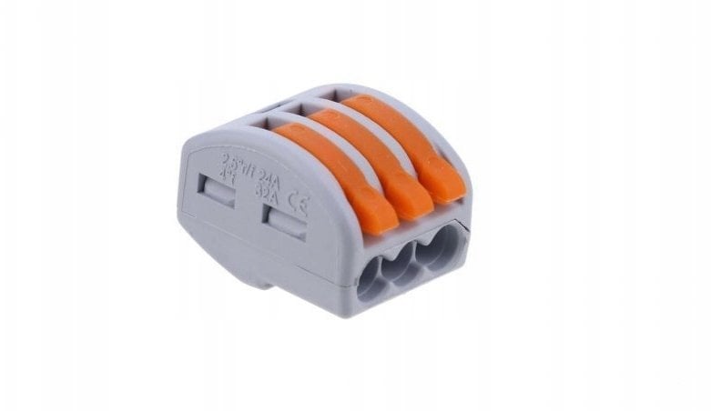 Szybkozłączka z dźwignią 3x 0,08-4mm2 ZU-403 /1szt./