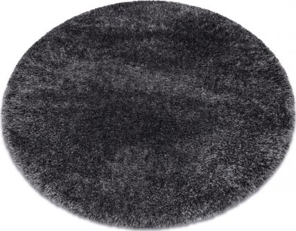 Dywany Łuszczów Dywan FLUFFY koło shaggy szary, koło 100 cm