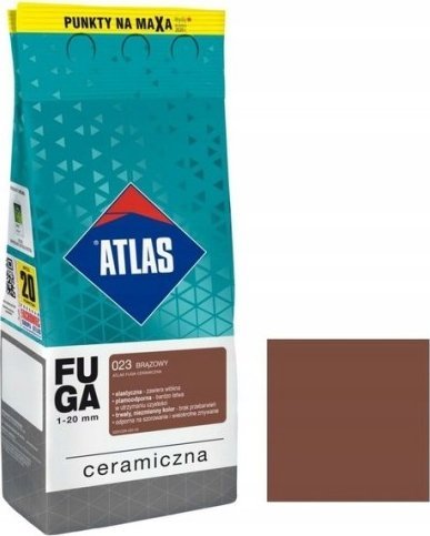 ATLAS Fuga ceramiczna 1-20mm 023 brązowy 2 kg