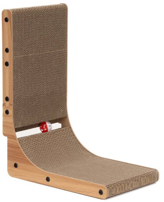 Drapak dla kota, karton do drapania z kocimiętką, legowisko z tektury, piłeczka z dzwoneczkiem UNIWERSALNY