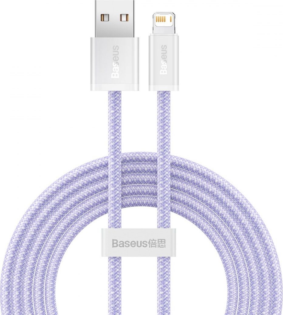 Kabel USB Baseus USB-A - Lightning 2 m Fioletowy (BSU3001PRP)