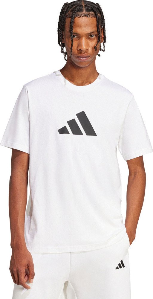 Koszulka męska adidas 3Bar Tee biała JD4913 L