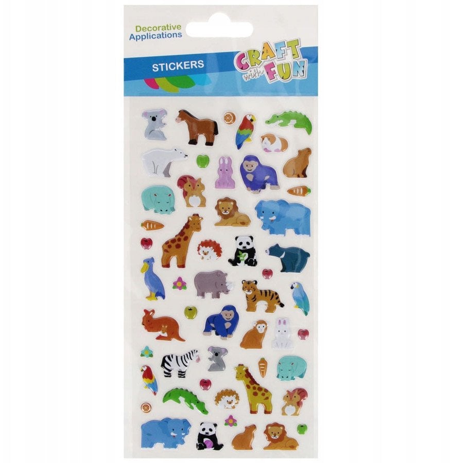 NAKLEJ PUFFY ZWIERZ 105X245 CF PBH 12/288