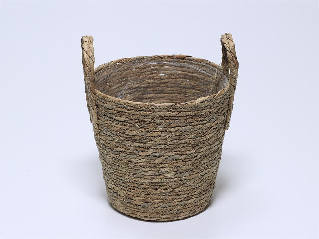 Giftdecor Koszyki plecione ESPARTO z uchwytami, 3 sztuki