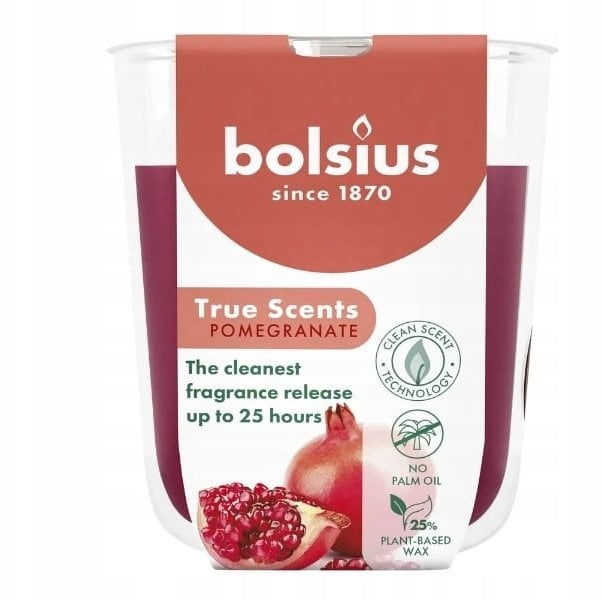 Bolsius Świeca aromatyczna szklana granatowa O80x73mm 8717847188540 8717847188540