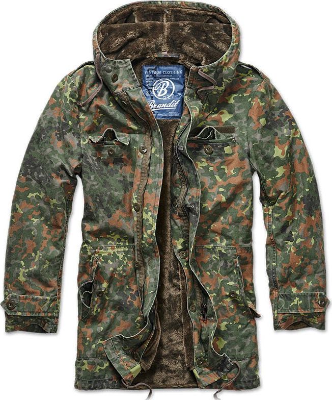 Brandit Kurtka męska Wojskowa Parka BW Flecktarn r. M