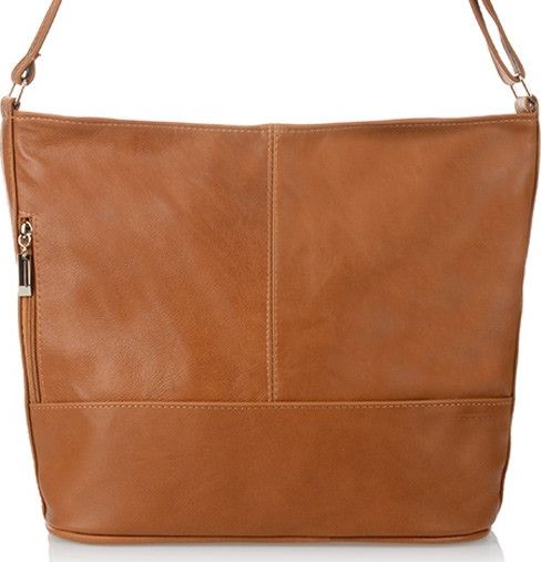 Krateczka CAMEL SKÓRZANA LISTONOSZKA DWUKOMOROWA POLSKA PRODUKCJA REGULOWANY PASEK G81