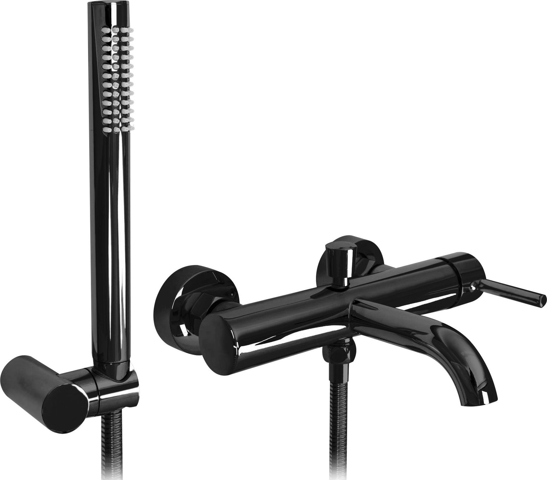 Bateria wannowa Rea Bateria wannowa Rea Lungo Czarna metaliczna