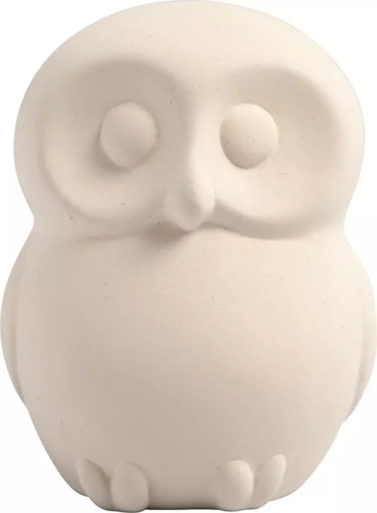 Creativ Company Sowa niska skarbonka z terakoty