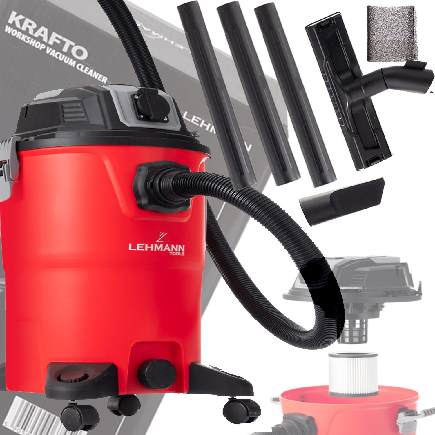 ODKURZACZ PRZEMYSŁOWY SUCHO MOKRO 3500W