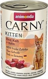 Animonda ANIMONDA Cat Carny Kitten smak: wołowina, cielęcina i drób 6x400g